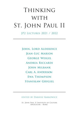 Thinking with St. John Paul II // JP2 Lectures 2021 / 2022